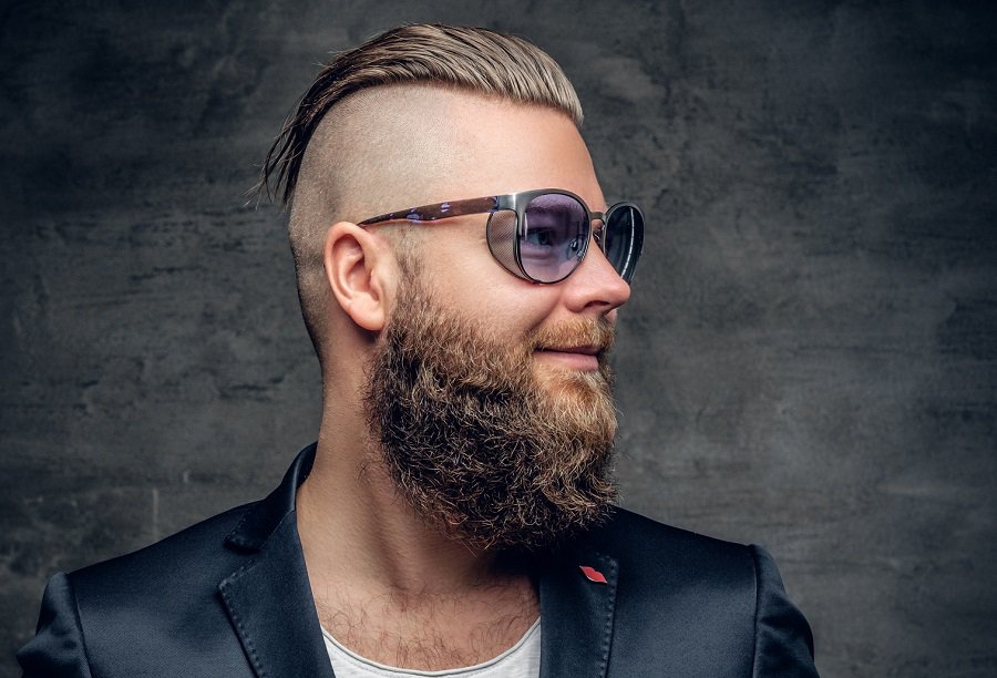 formal hairstyle for men with shaved side