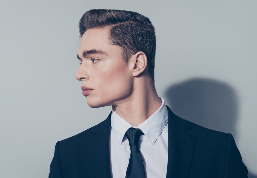 guy with formal hairstyle