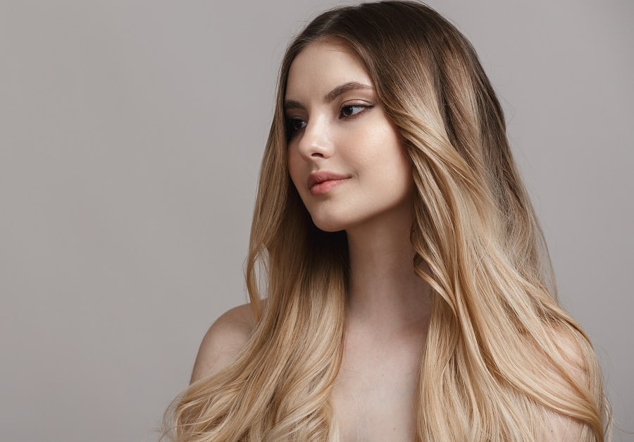 long blonde ombre hair