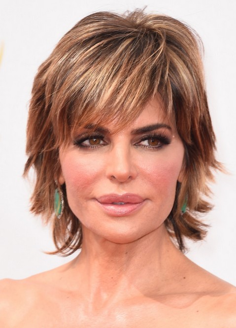 short hairstyles over 50 with bangs