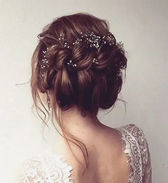 messy-twisted-updo-wedding-hairstyle