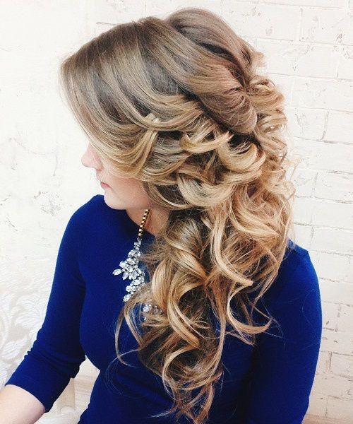 side-curly-wedding-hairstyle-for-long-hair