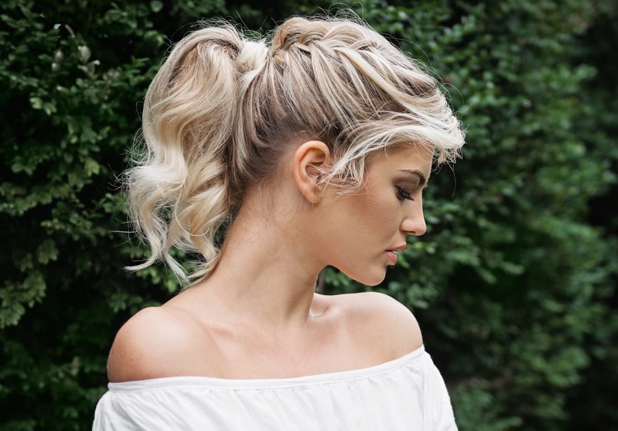 braided ponytail hairstyle for summer