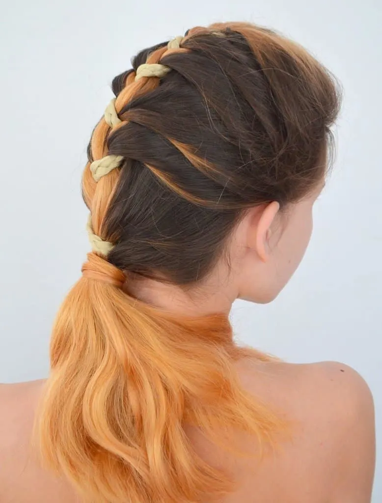 french braid hairstyle for summer