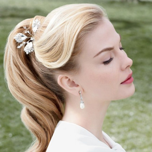 Ponytail Hairstyle for Wedding