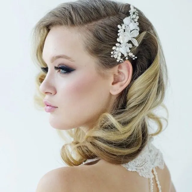 Vintage Wedding Hairstyles with Ornament