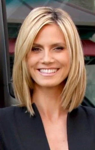 Heidi Klum's Medium Blonde Hairstyle