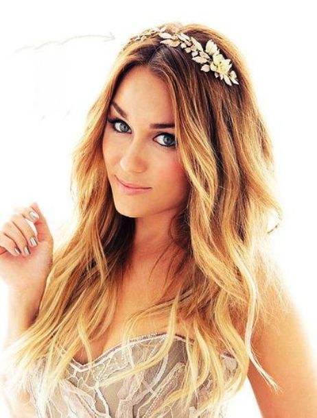 Lauren Conrad's Wedding Hairstyle With Accessory