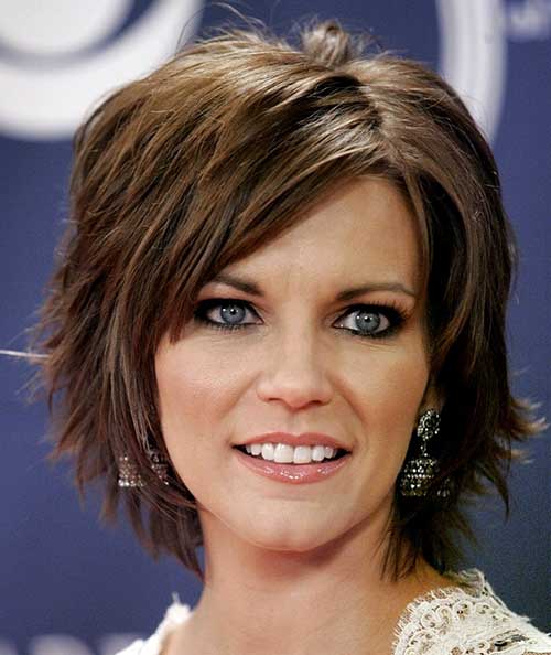 Short Shaggy Side Swept Haircut