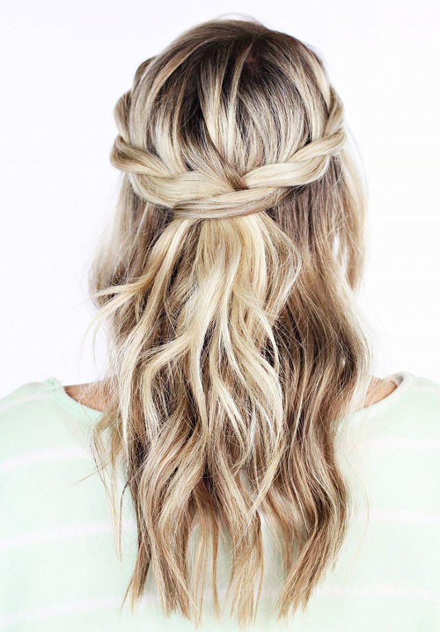 Braided with Loose Hair