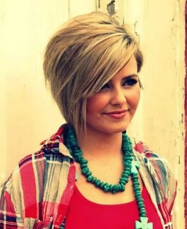 stylish short hairstyles for round faces
