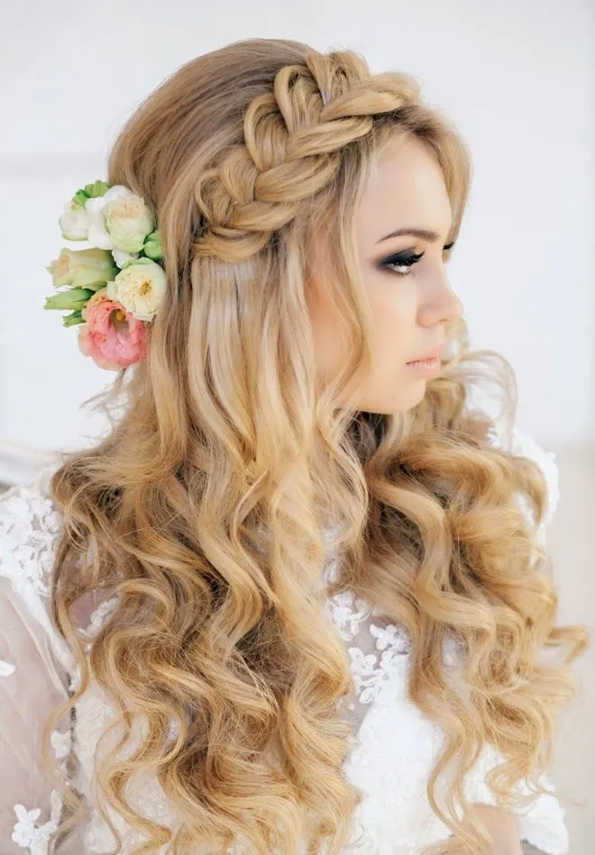 Braided Crown with Flowers