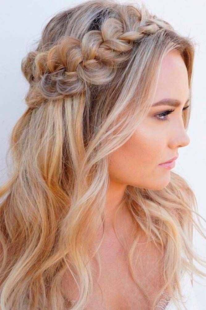 Braided Half Up Half Down Hairstyle