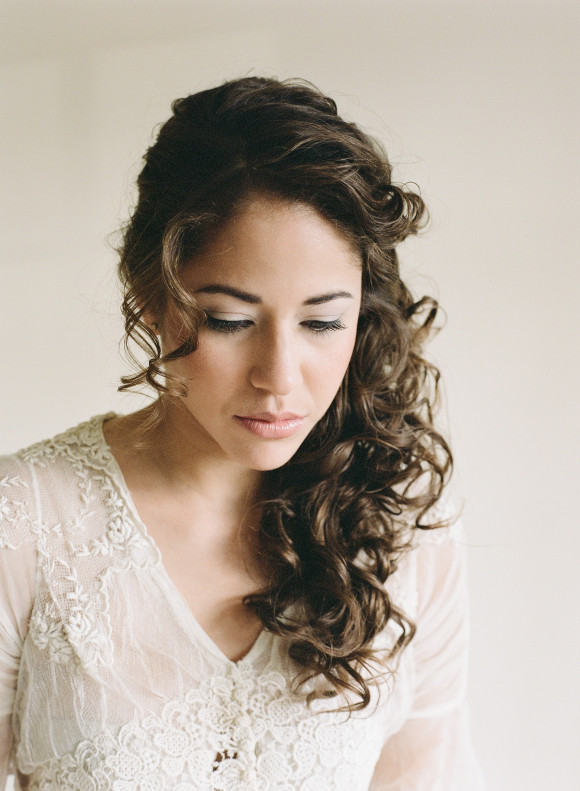 Curly Hairstyle for Wedding