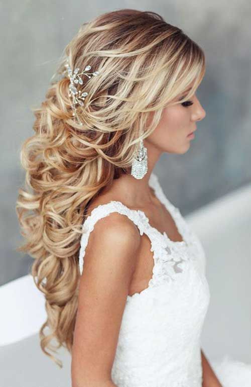 Half Up Half Down Hairstyle with Accessories