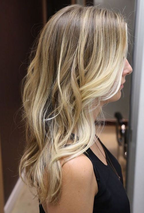 Blonde Balayage Wavy Hair