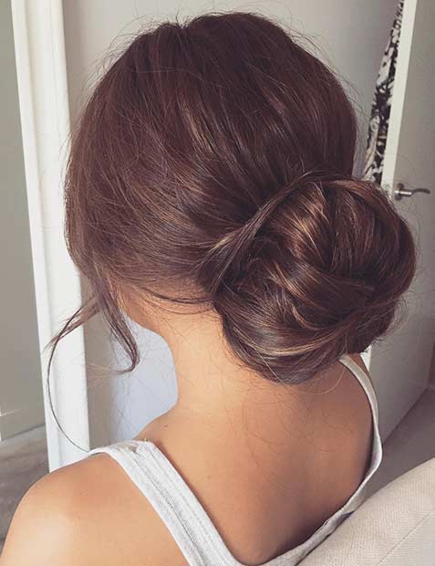 Bun Updo for Prom