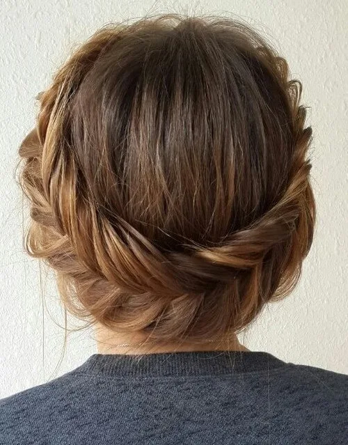 Fishtail Crown Braided Updo