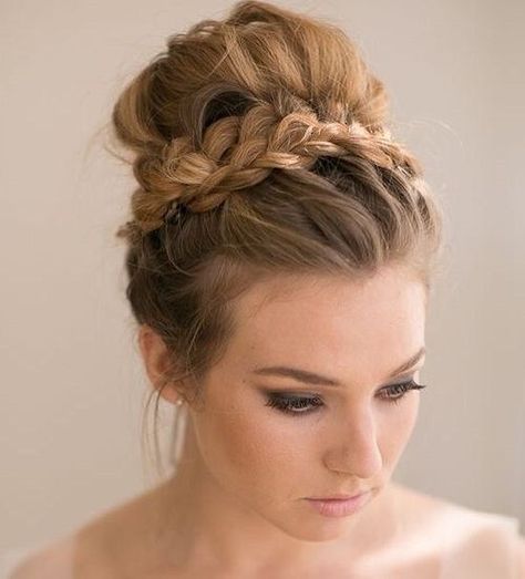 Jumbo Bun with Braided Headband