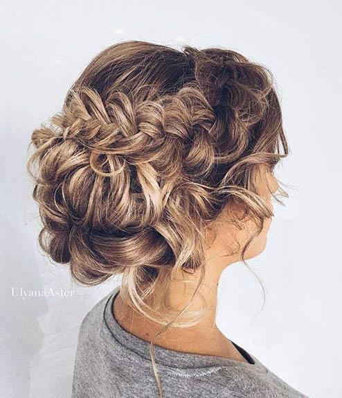 Messy Braided Updo