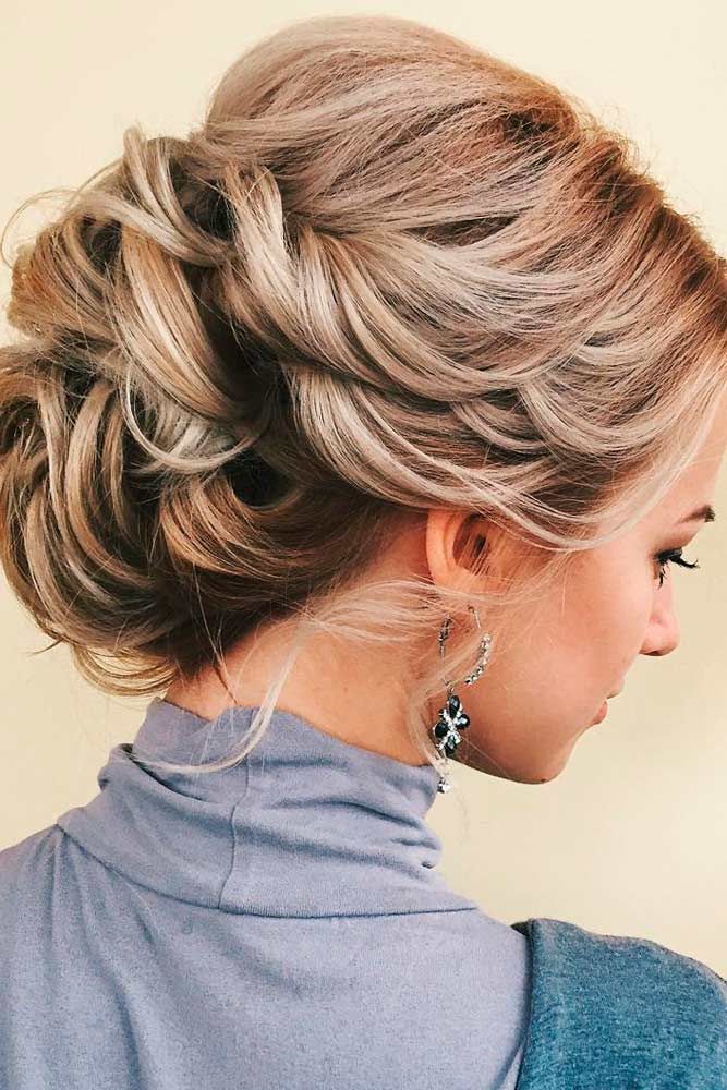 Updo with Twisted Braids