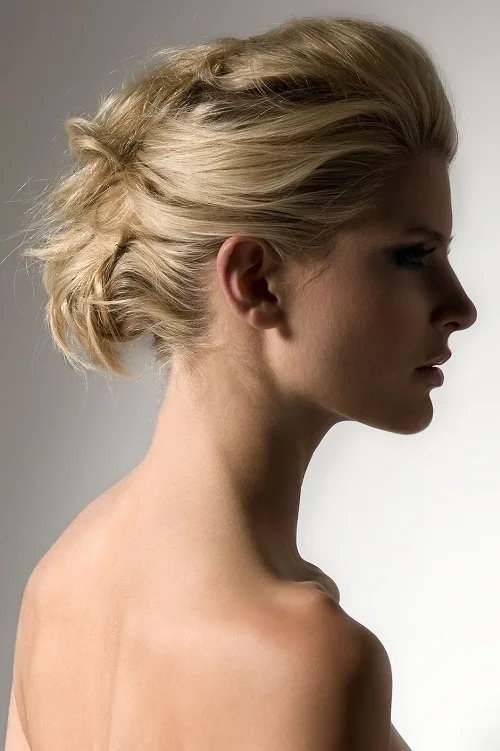 Combed Back Updo
