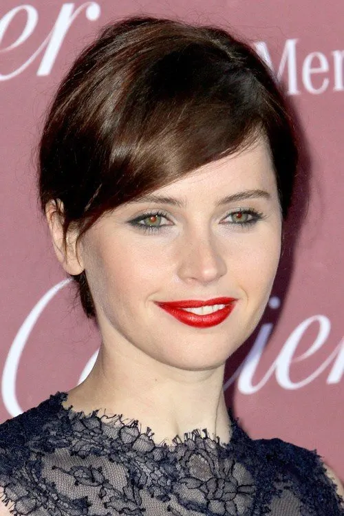 Short Hairstyle with Side Swept Bangs
