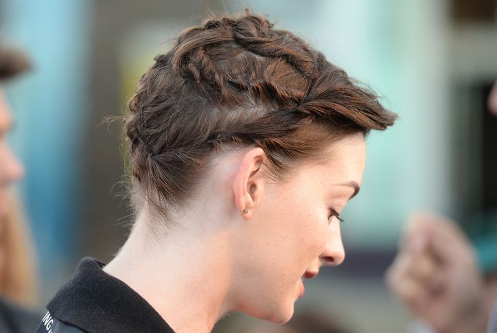 Grown Out Pixie Updo with Twists