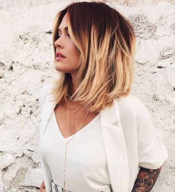 Medium Length Ombre Bob