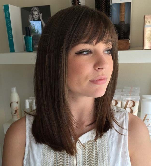 30+ Versatile Bang Haircuts For Medium Length Hairs