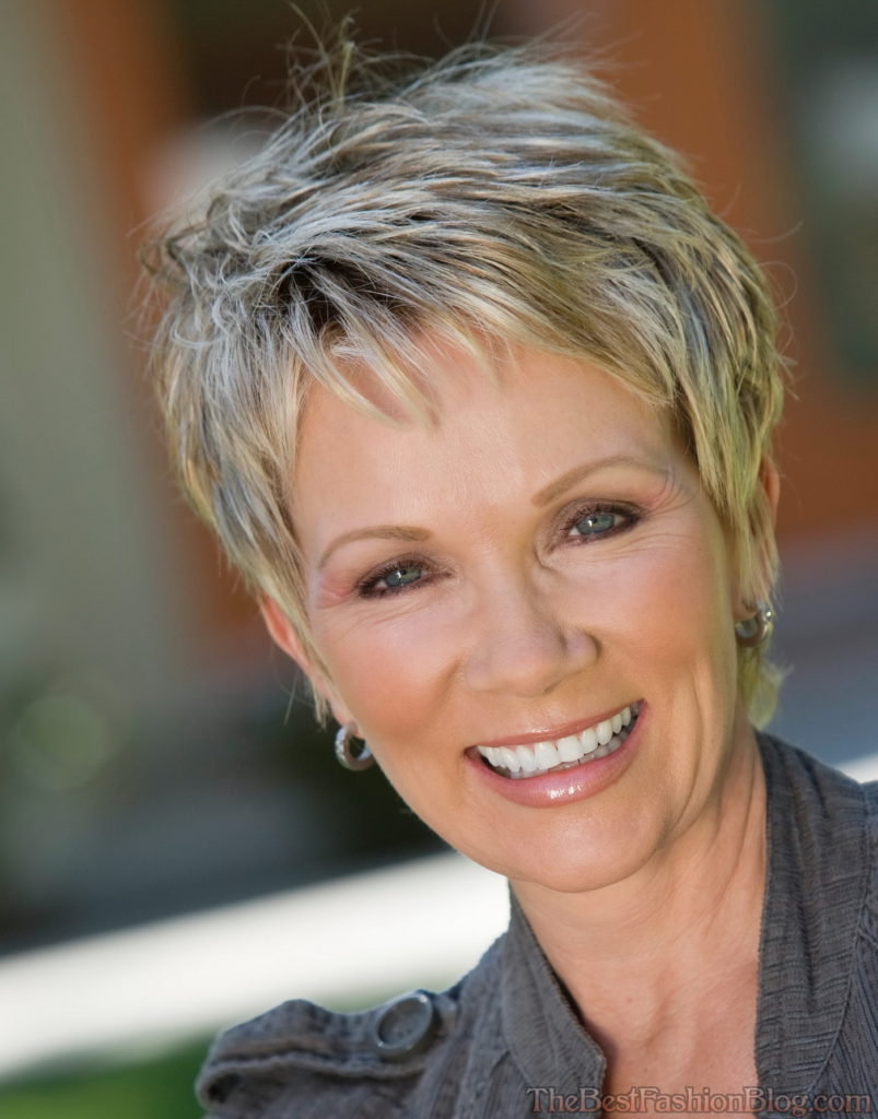Image result for Short Fine Hairstyles for Women Over 50 Curls for