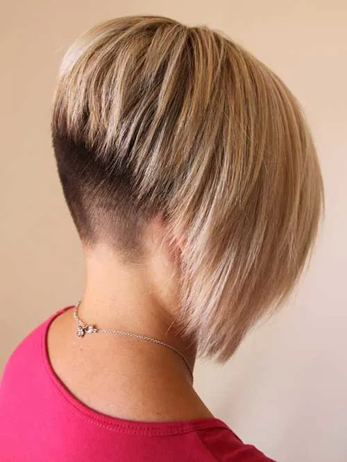 Back View of Inverted Bob