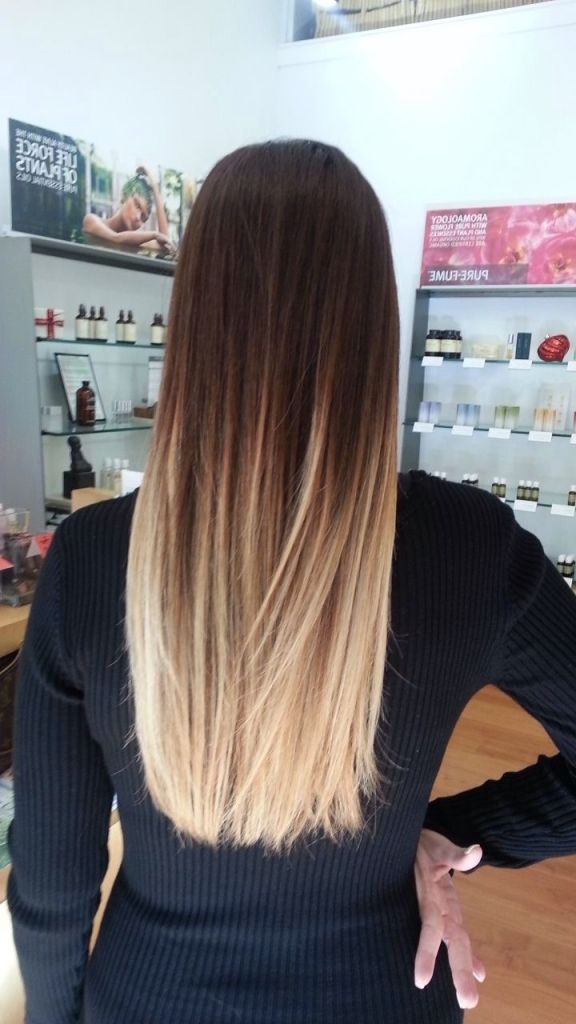 Ombre Frisuren für langes Haar