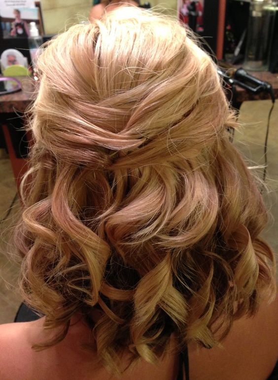 Medium Updo with Curls