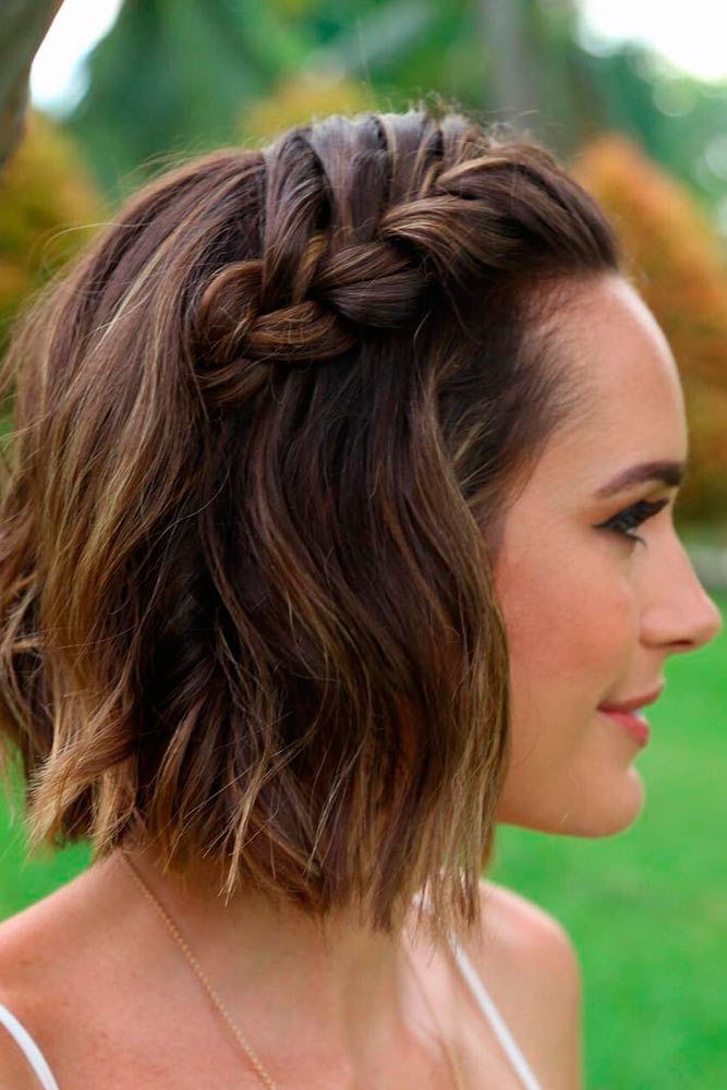 Easy Short Braided Hairstyle