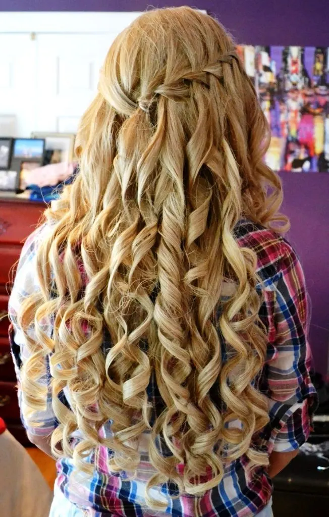 Curly Homecoming Hairstyle
