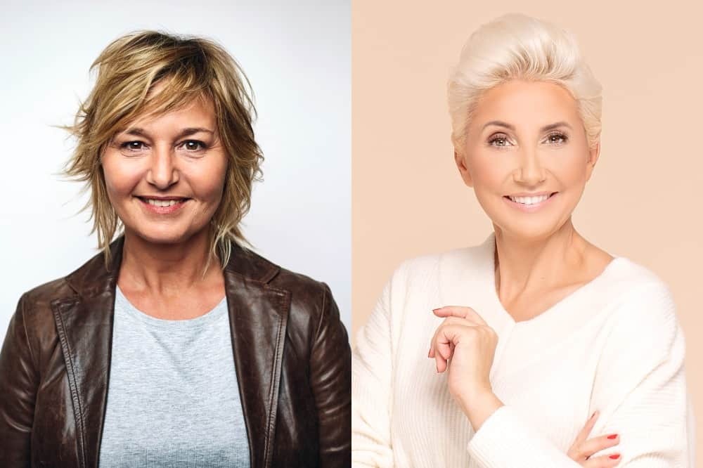 Hairstyling Do's for Women Over 50 With Round Face