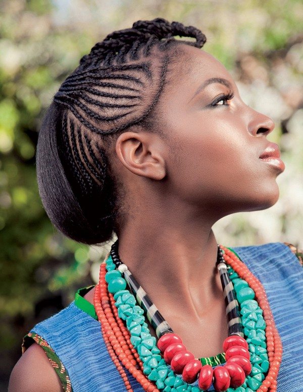 Black Cornrow Hairstyle