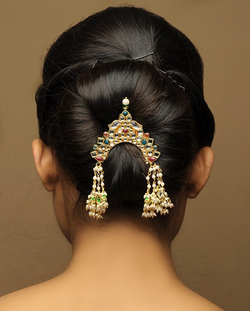 Pinned Updo in Indian Style