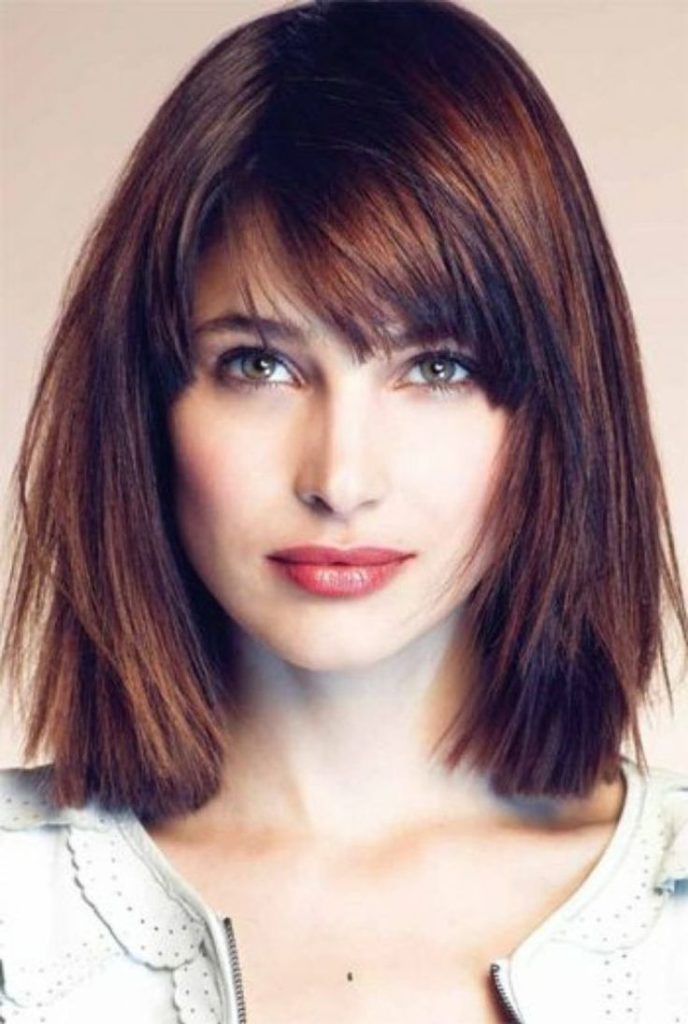 25 Latest Medium Hairstyles With Bangs For Women Hottest Haircuts