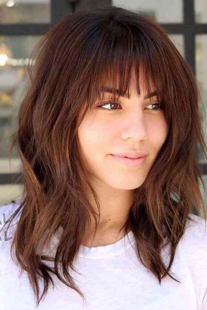 medium haircuts with bangs