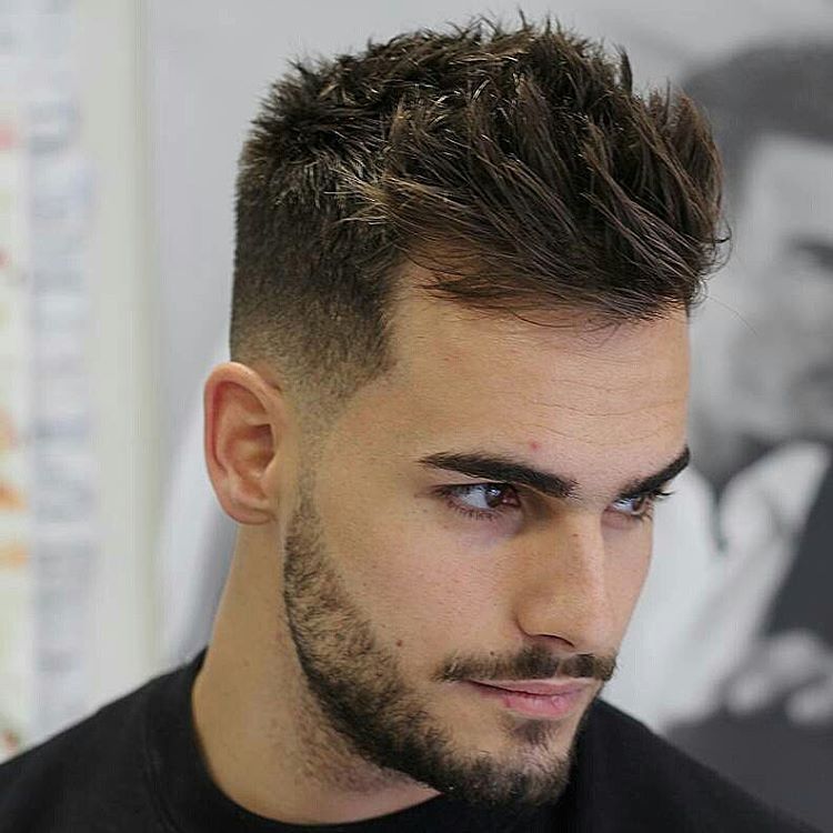 cool spiky men's haircut for thick hair