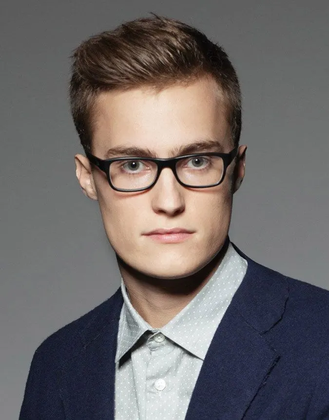 Top 20 Ideal Hairstyles for Men with Glasses  HairstyleCamp