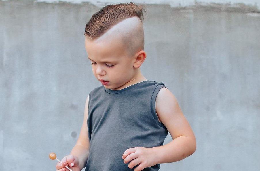 toddler boy haircut with shaved side