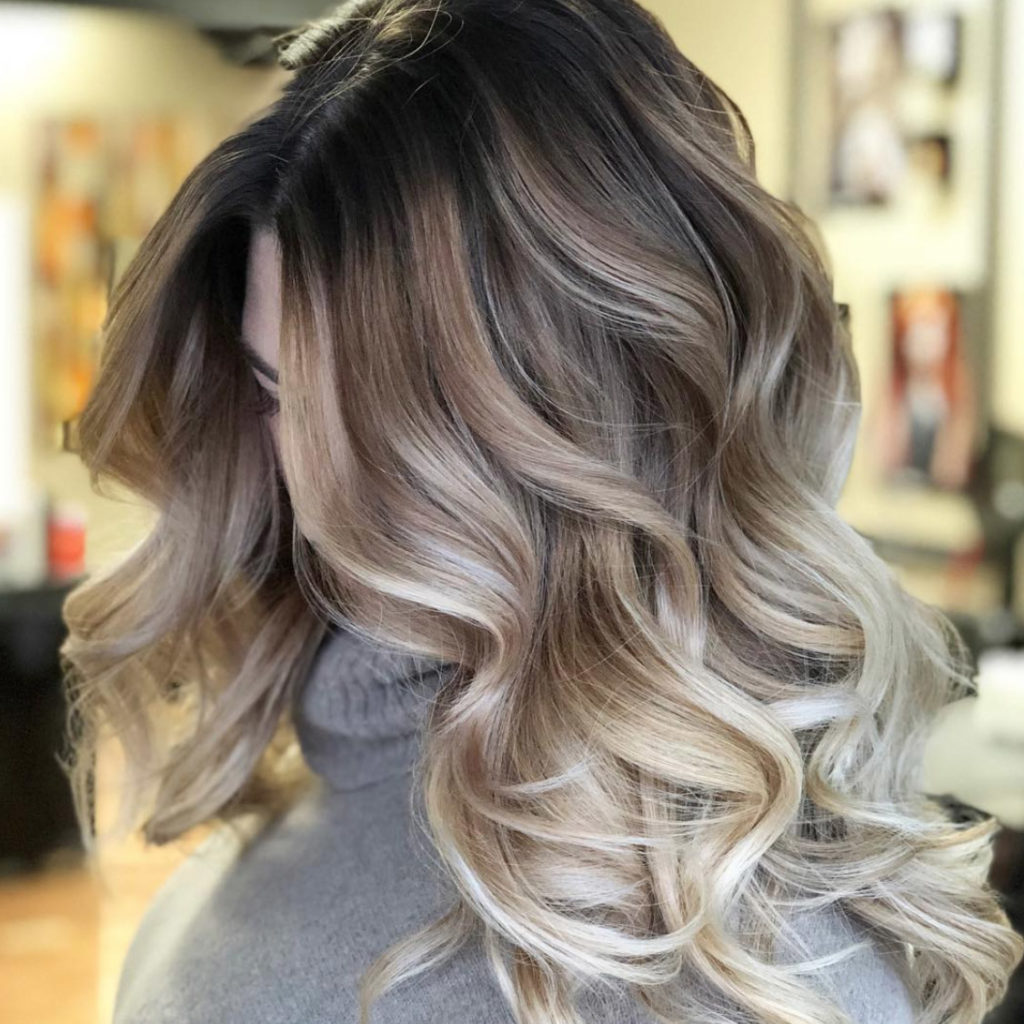 Camouflage Balayage Toning Hairstyle