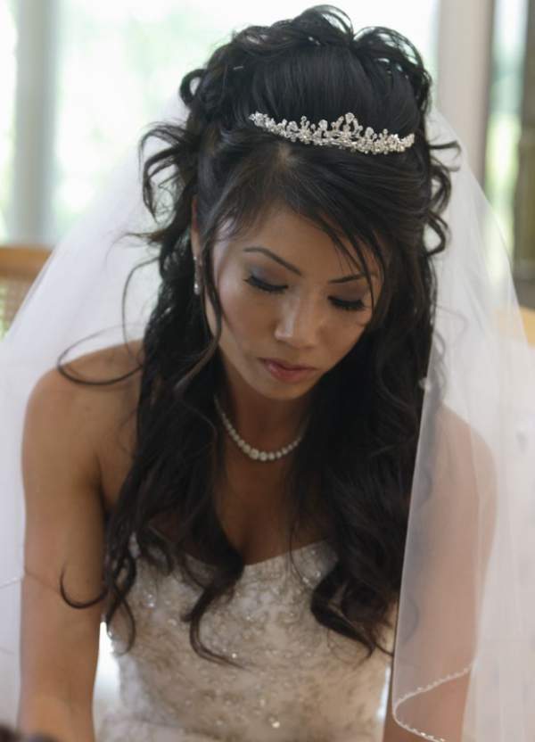 6. Wedding Hairstyle with Crown