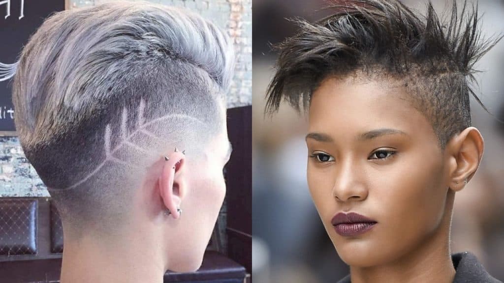 25 fade haircuts for women- go glam with short trendy