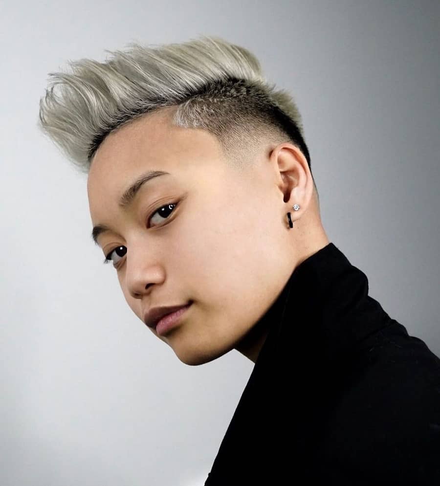 mohawk with androgynous haircut