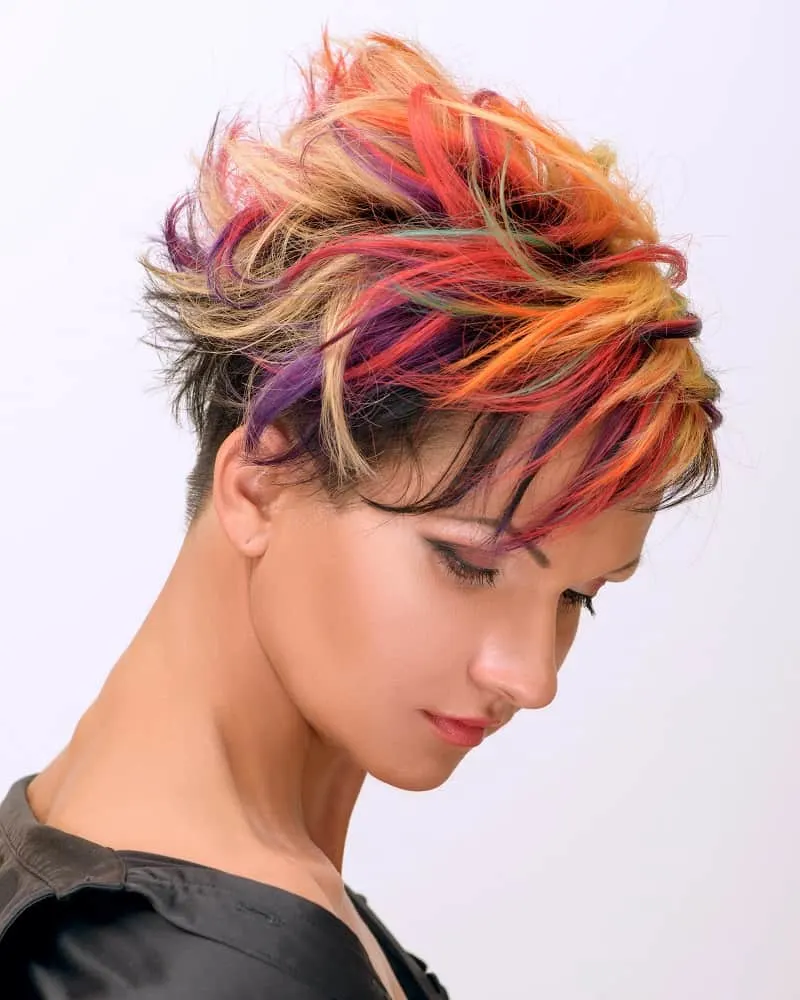 Short Hair Highlights Tips - Try Bold Color