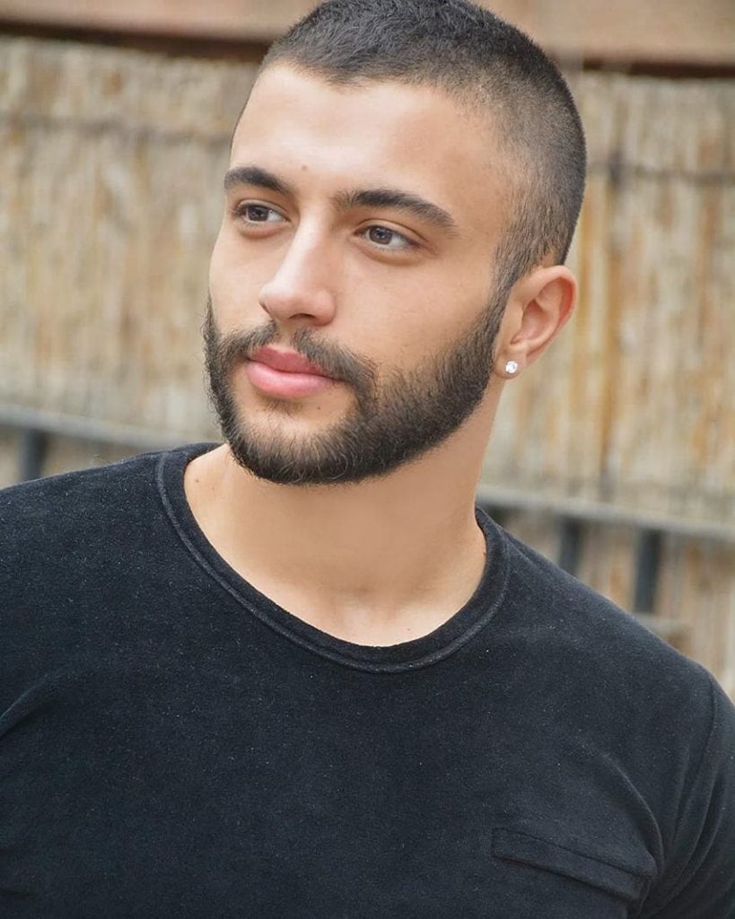 Short Hairstyles with Beard